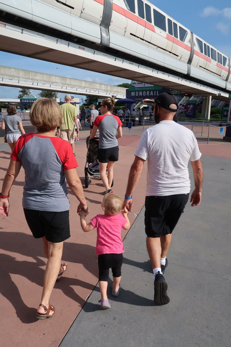 Entering Monorail at Magic Kingdom theme park at Walt Disney World Resort.JPG