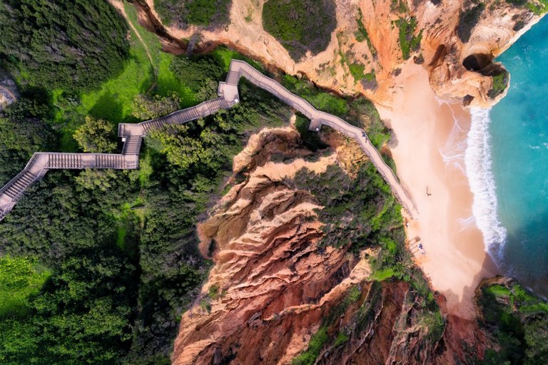 Walkway down to the beach of Algarve, Portugal(jcourtial Dronestagram).jpg