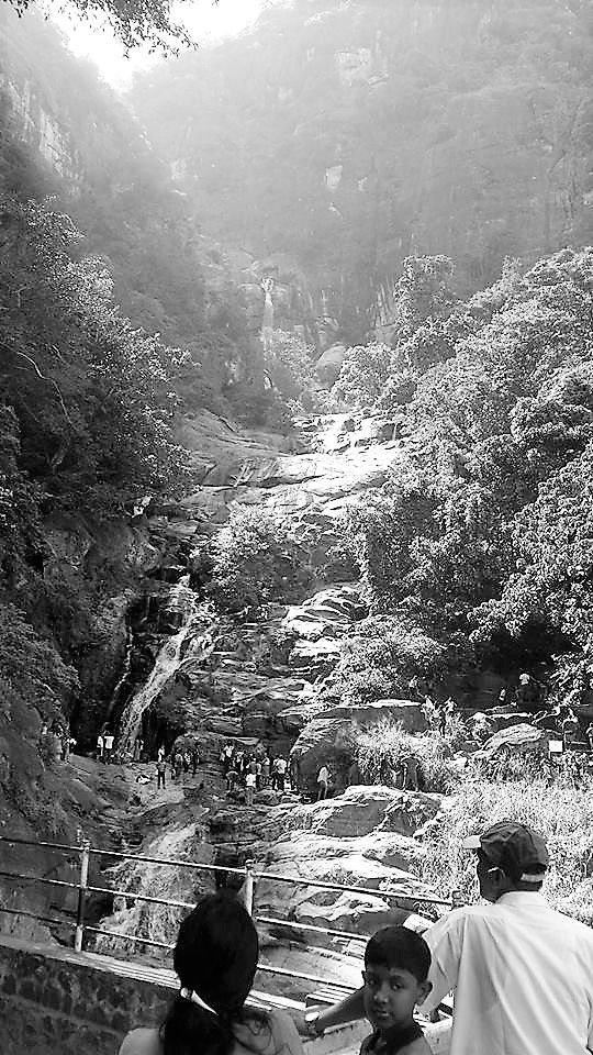 Sri Lankan WaterfallB&W.jpg