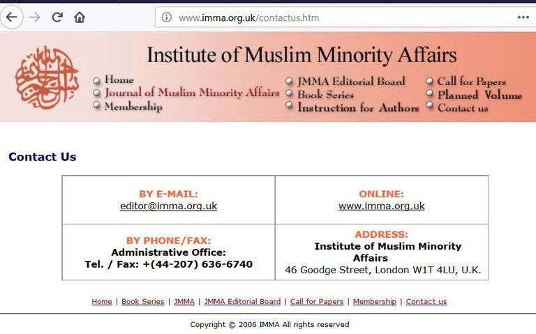 HumaAbadin-hmmmnotice anything STRANGE- same address for abedin family business as Muslim world league.JPG