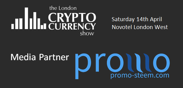 Promo-Steem The London Cryptocurrency Show Media Partner Steemit Steem Promotion Blog.png