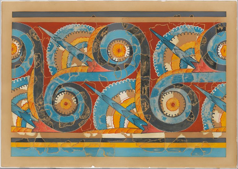 Geometrical - decorative frieze at the palace of Knossos.jpg