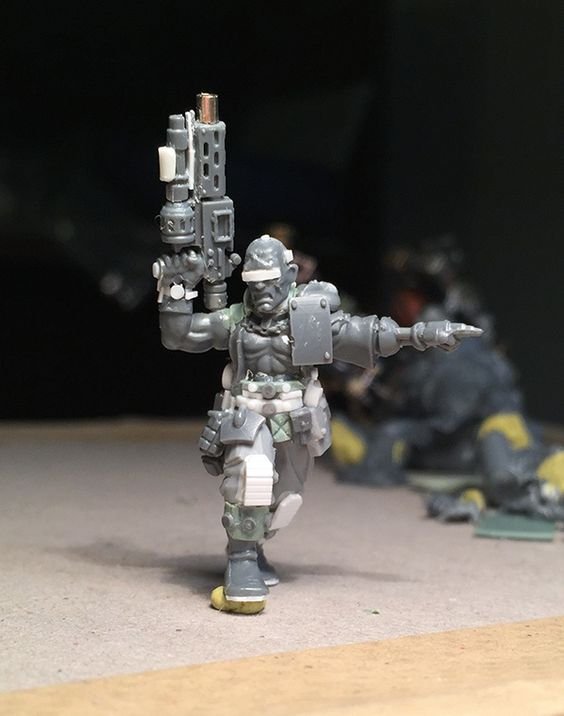 catachan torso cadian legs bionic commandsquad arm and scratchbuilt gun Necromunda conversion.jpg