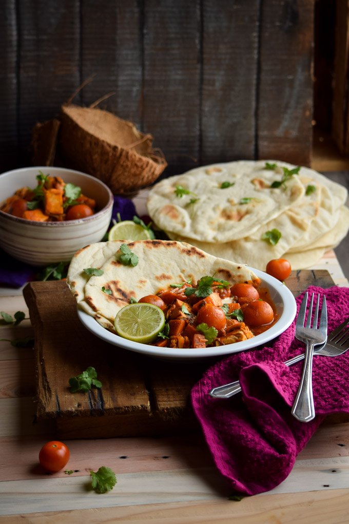 Indian Red Coconut Chicken Curry with Homemade Pitas (6).jpg