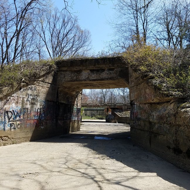 South view through both overpasses