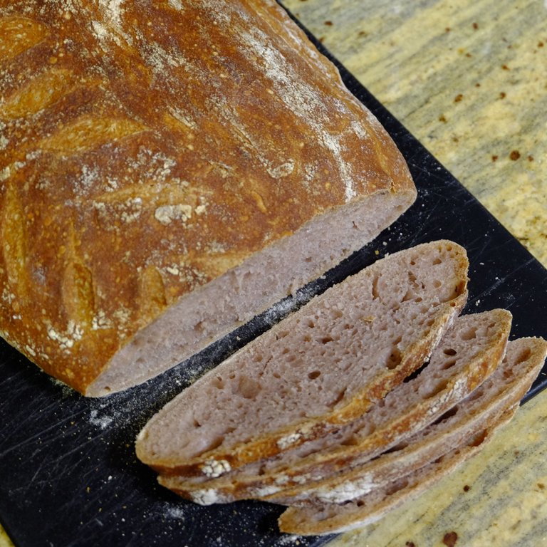 Yeast water bread - the crumb