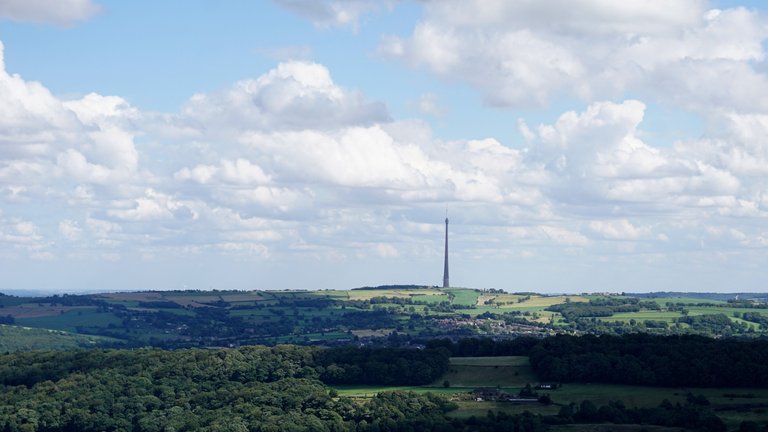 Emley Moor Mast in the distance.JPG