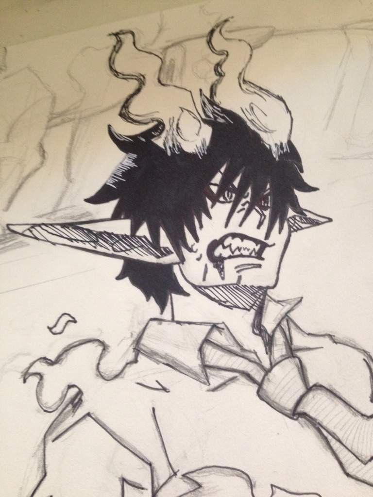 My First Step By Step Drawing Tutorial Rin Okumura From Blue Exorcist Hive