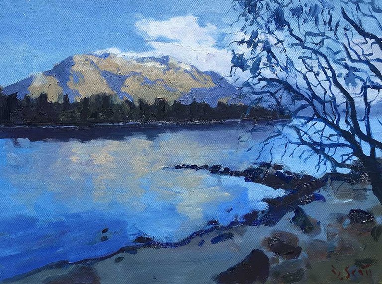 NZ Reflection (Study), Oil On Canvas, 12x16 Inches, 2017.jpg