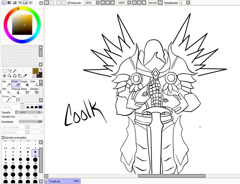 Tyrael Lineart Process.jpg