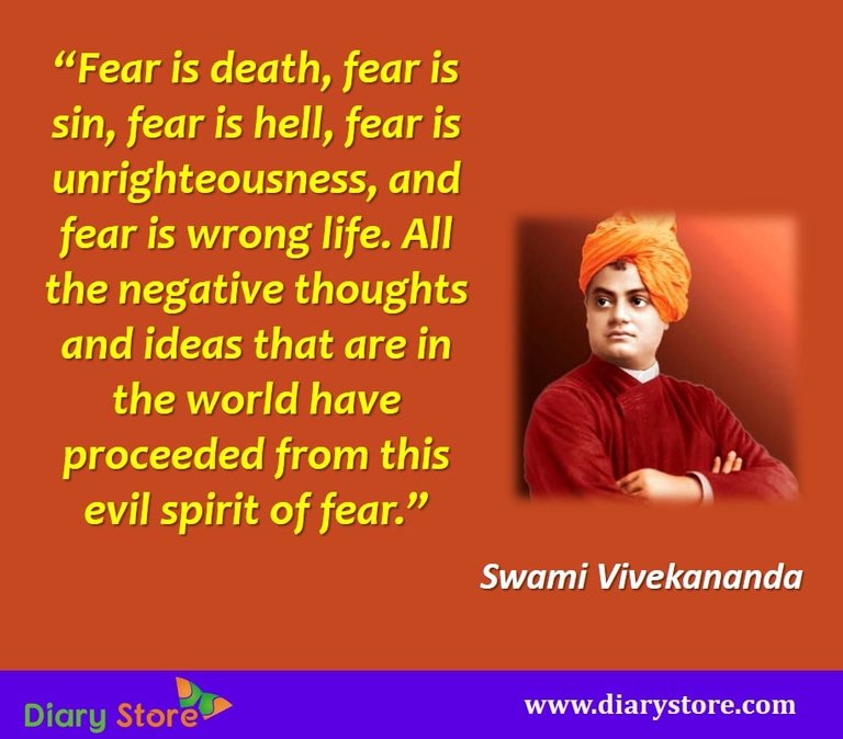 swami vivekananda thoughts on fear
