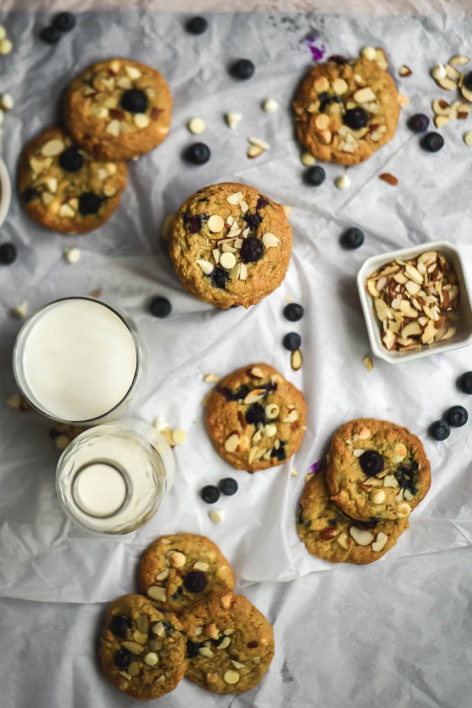 Blueberry White Chocolate Almond Oatmeal Cookies (8).jpg