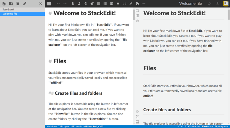 StackEdit: ein vollwertiger, webbasierter Markdown-Editor