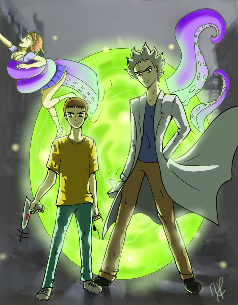 if rick and morty were anime.jpg