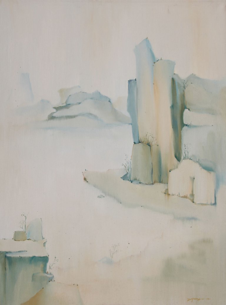 20作品名：《山-玉石3》画种：油画 尺寸：75x100cm.JPG