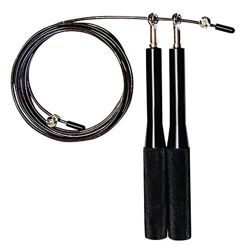 EplayCrossFit-Speed-Jump-Rope-Eplay-Adjustable-Coated-Steel-Wire-With-Carry-Bag-Spare-Rope-for-Boxing-WOD-Weight-Loss-Fitness-Black-Steel-Handle-0.jpg