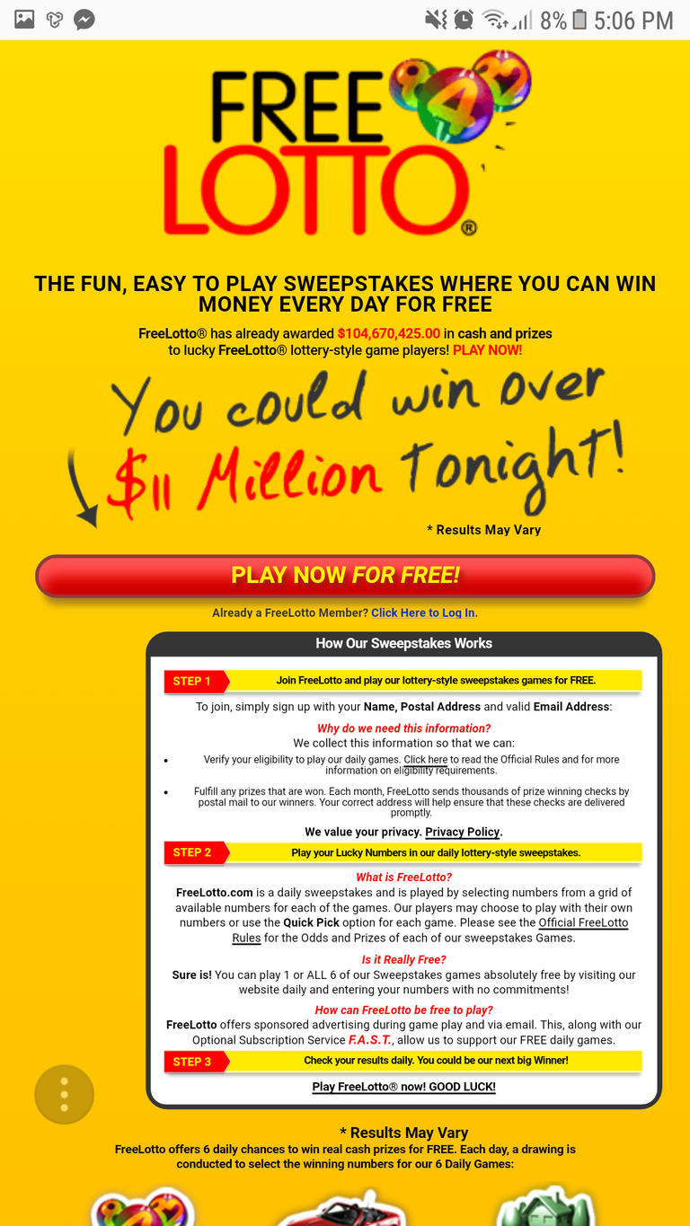 Fast lotto deals daily results