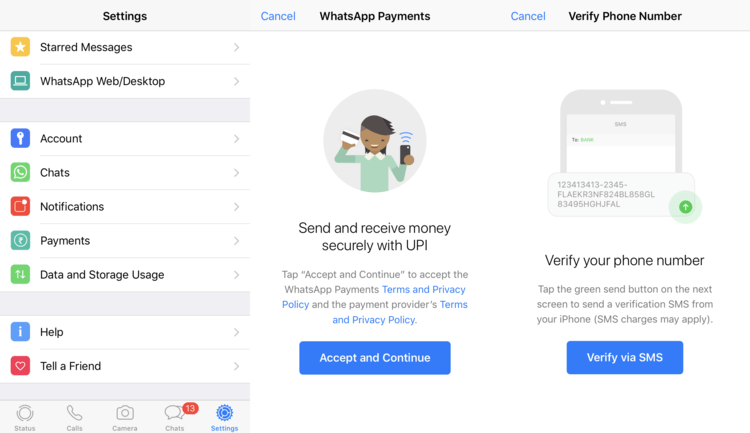 WhatsApp Payments UPI