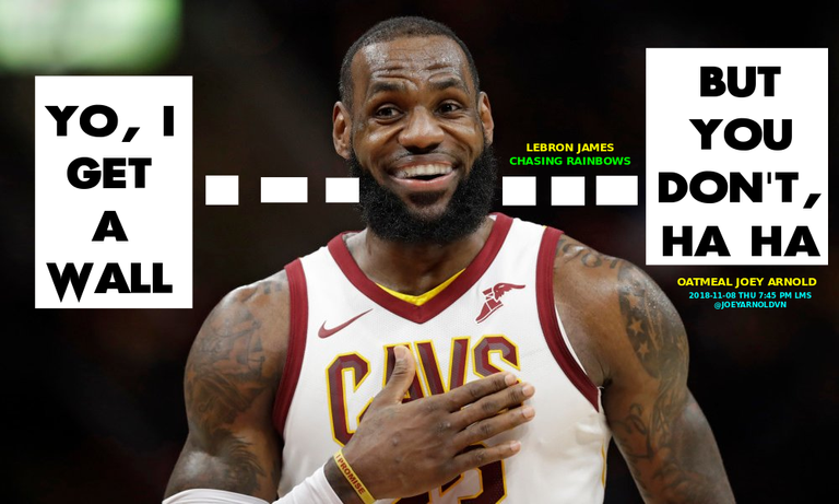 meme challenge wall lebron