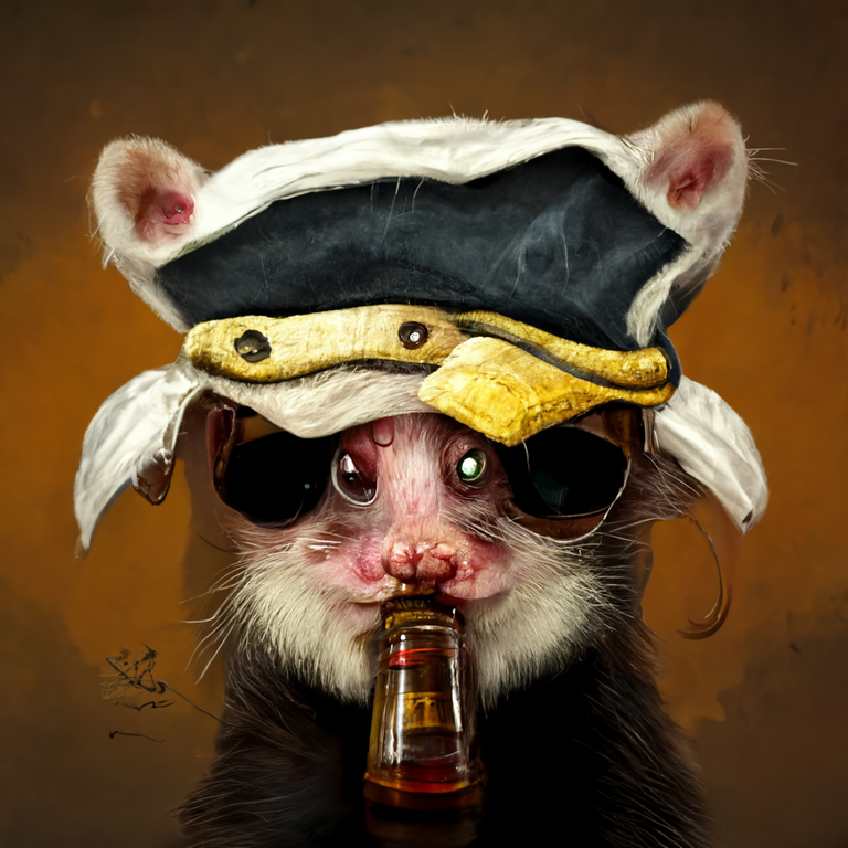 alcoholic pirate ferret