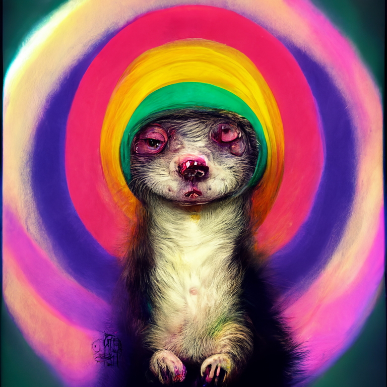 psychedelic alcoholic ferret