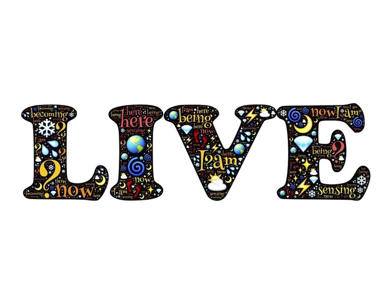 live, be, being