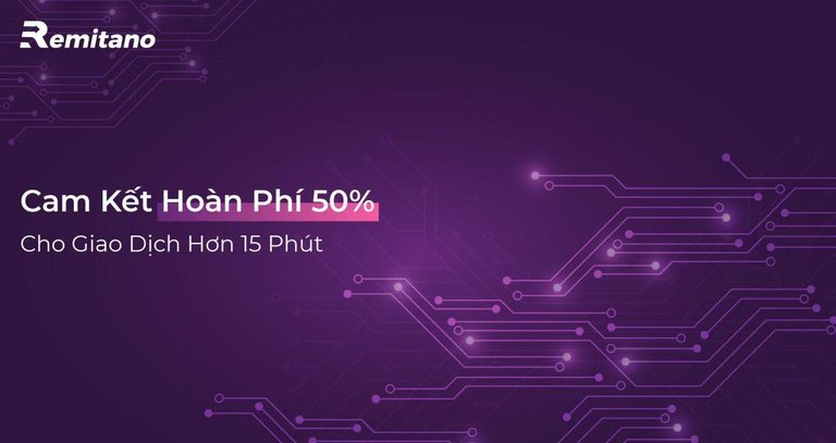 Cam kết hoàn phí 50% cho giao dịch hơn 15 phút