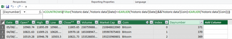 50 day mva in excel