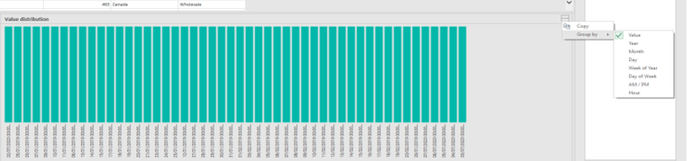 Data profiling views in power query