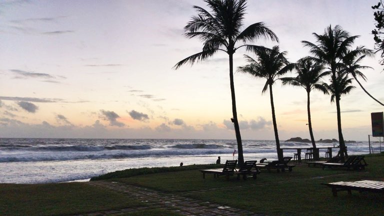 A beautifully soothing sunset at the beach in Citrus Hotel, Hikkaduwa