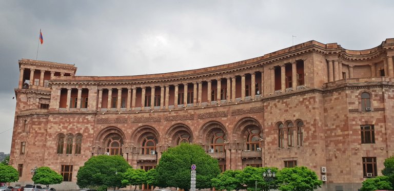 The beautiful building in Republic Square at the heart of Yerevan