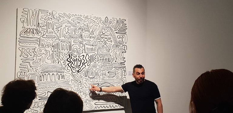 The man Arman Nur himself, explaining his artwork - The FLY!