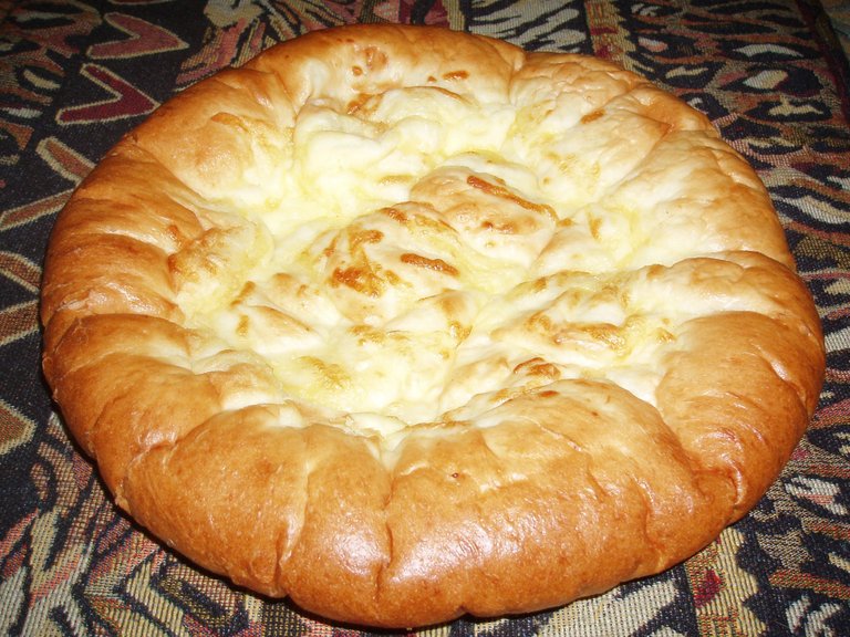 The national dish of Georgia - Khachapuri