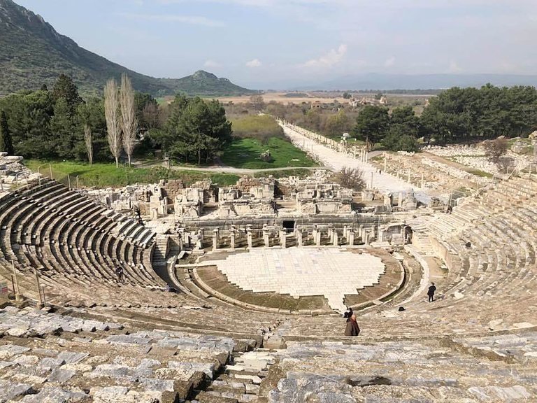 A view of the incredible Ephesus theatre in Selcuk