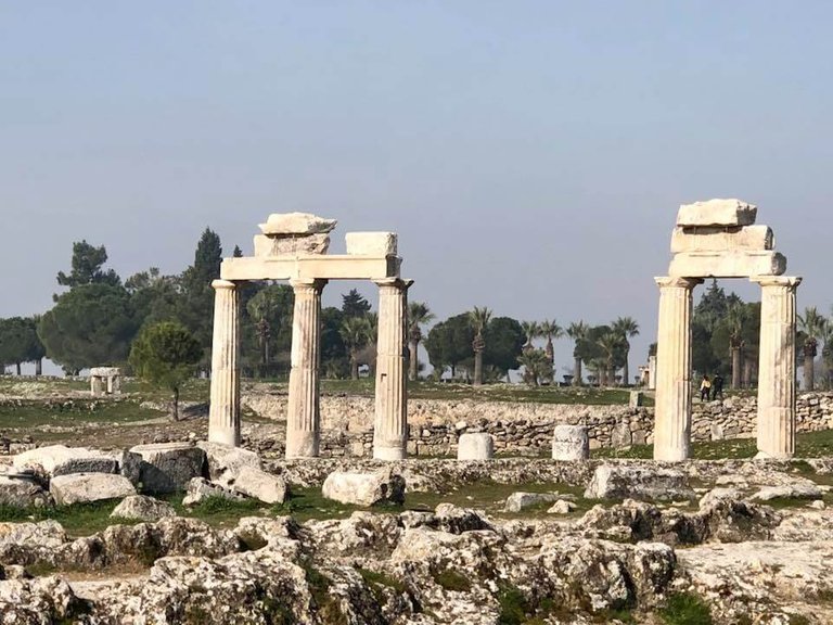 The ruins at Hierapolis, a city which once acted as the centre for spreading Christianity in Anatolia