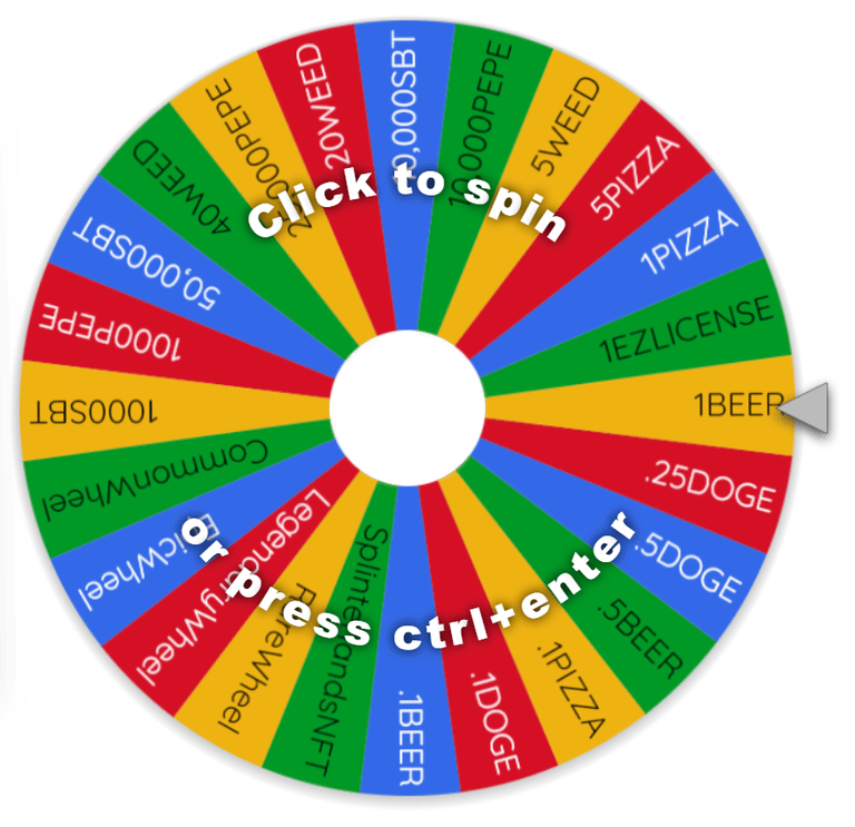 SBT RAFFLE WHEEL