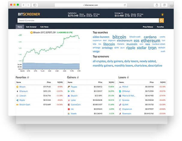 bitscreener web application