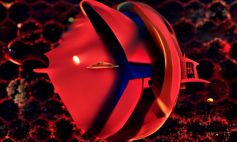 a flying saucer by Willem Pieterszoon Buytewech 8K 3D