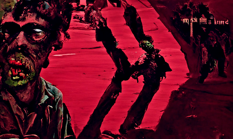 a zombie by Robert Bechtle filmic