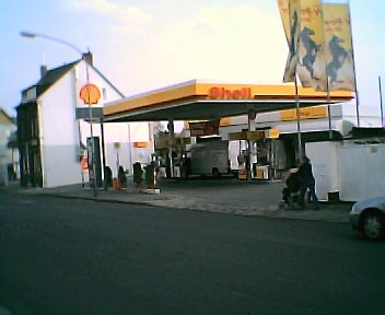 A gasoline station