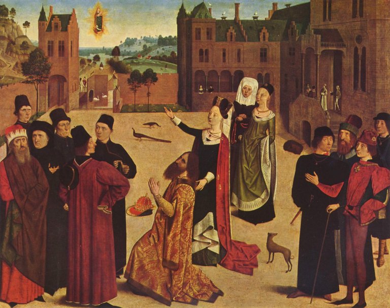 The Tiburtine Sibyl meets Augustus by The Master of The Tiburtine Sibyl