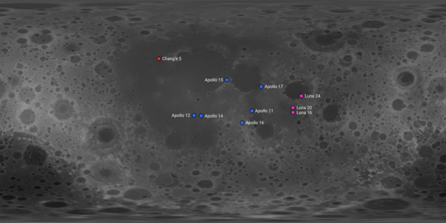 Map of lunar landings (source: Wikimedia Commons)