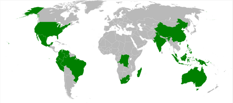 megadiverse countries