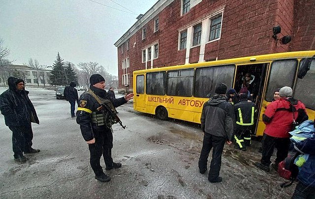 Evacuation of Ukrainians from the Donetsk region