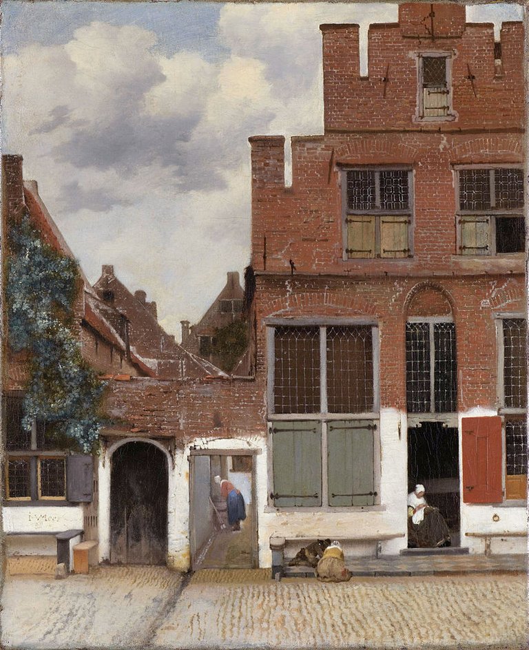 17th century Delft - Johannes Vermeer - source: Wikimedia Commons