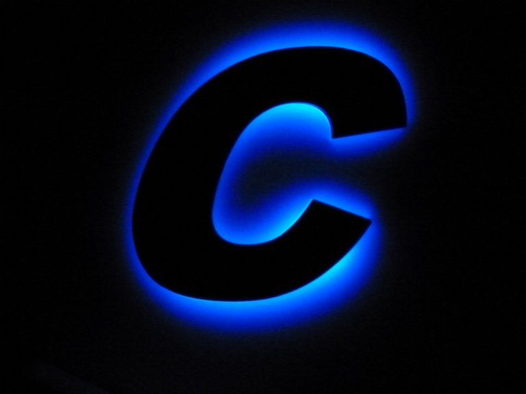 led letter c2