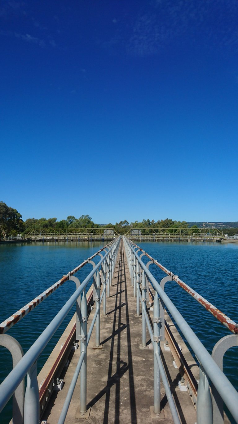 Between Two Sedimentation Tanks - Water Treatment Plant