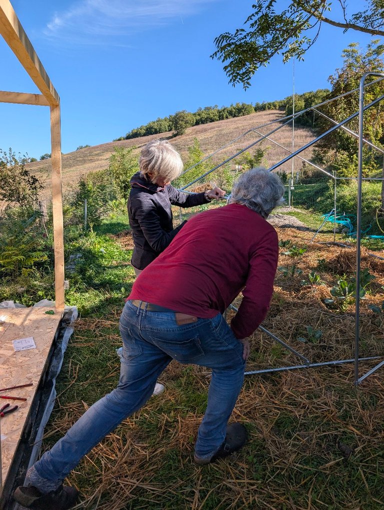 Finishing the greenhouse