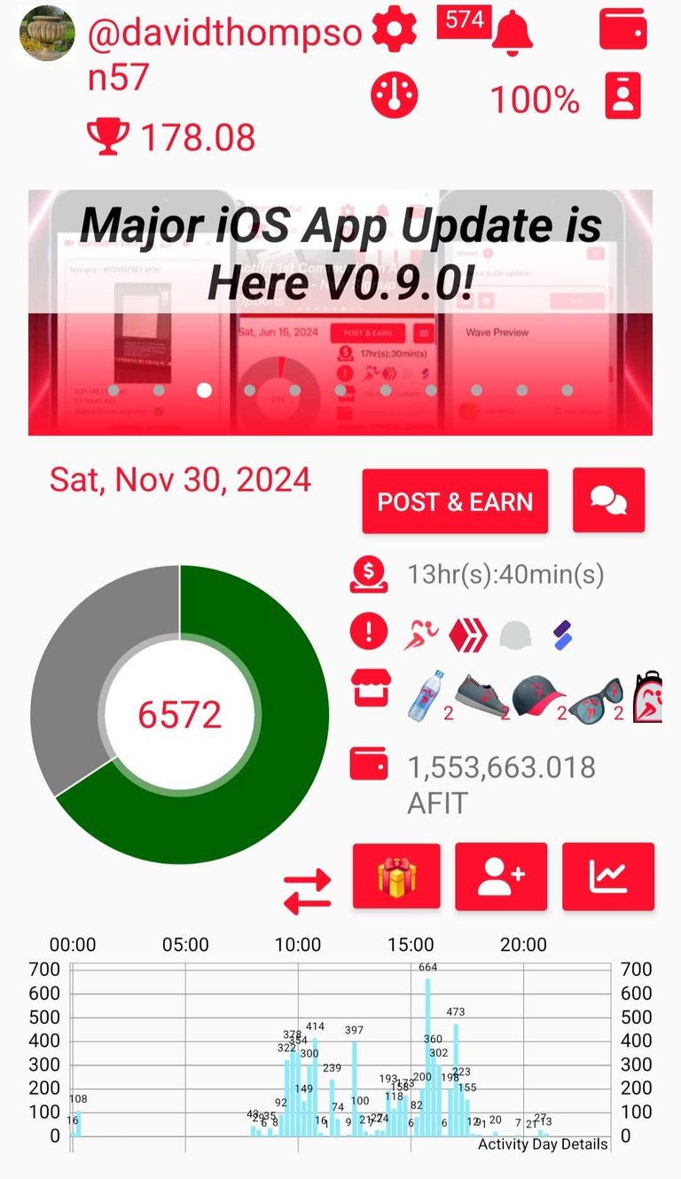 My Actifit Report Card: November 30 2024