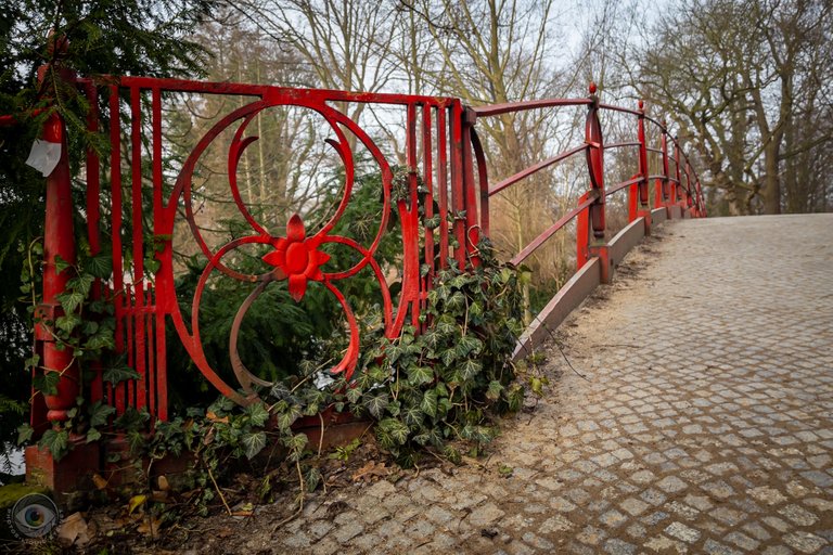 Red Bridge in the Park